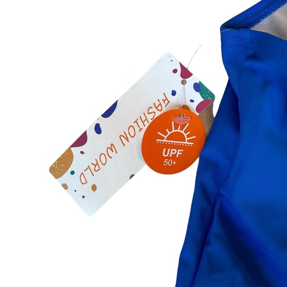 FASHION WORLD swimsuit blue size L - Picture 2 of 5